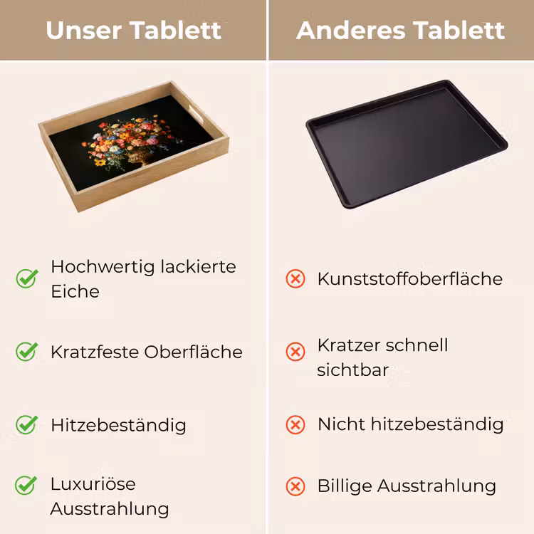 Goud - Bloemen - Kleuren - Vaas Dienblad Rechthoek middel -USP_VergelijkingDE
