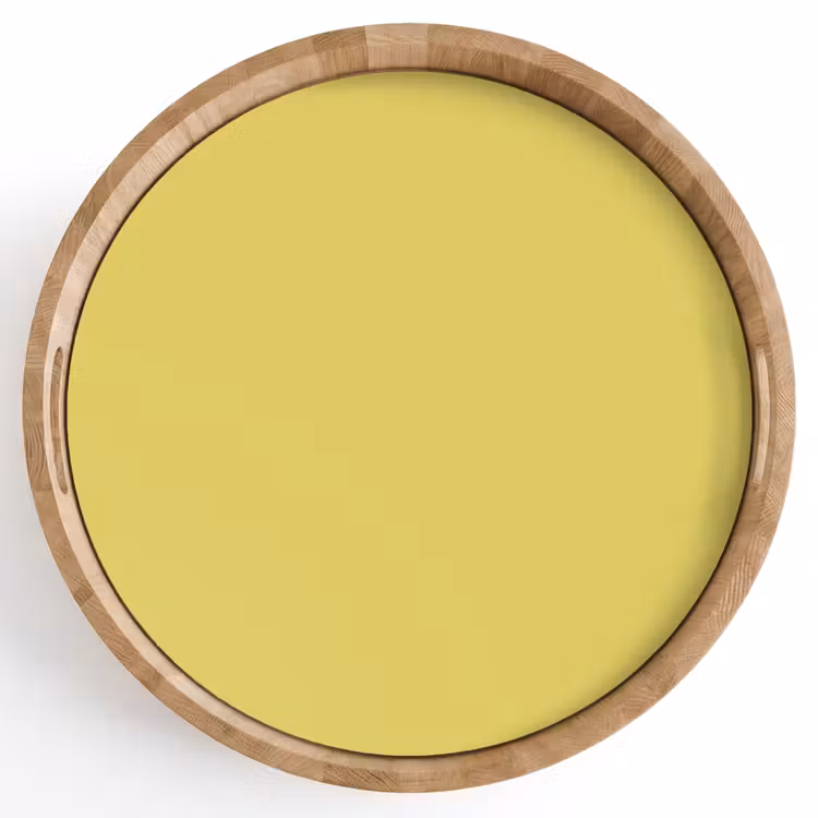 Golden - Ochre - Geel Dienblad Rond middel 914 -z3d_shopping