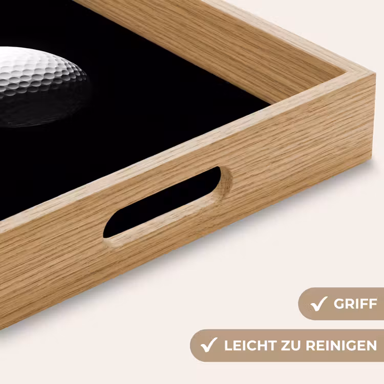 Golfbal - Minimalistisch - Wit Dienblad Rechthoek middel -USP_HandgreepDE