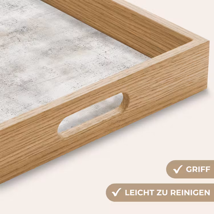 Grijs - Beton - Verweerd Dienblad Rechthoek middel 911 -USP_HandgreepDE
