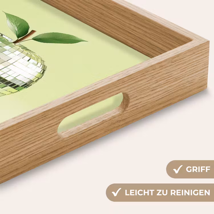 Groen - Disco - Decoratie - Appel Dienblad Rechthoek middel -USP_HandgreepDE