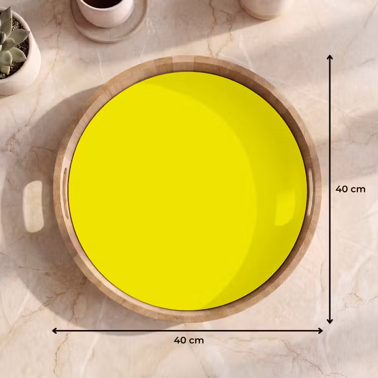 Bright - Canary - Geel Dienblad Rond middel 914 -USP_Formaat