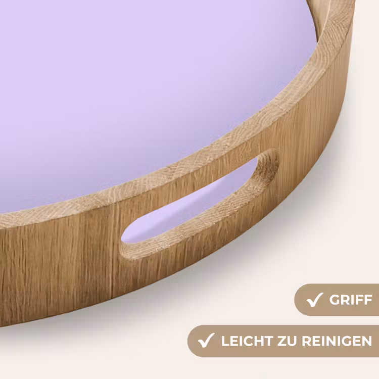 Light - Orchid - Paars Dienblad Rond middel 914 -USP_HandgreepDE