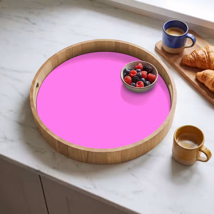 Bright - Orchid - Roze Dienblad Rond middel 914 -sfeer2