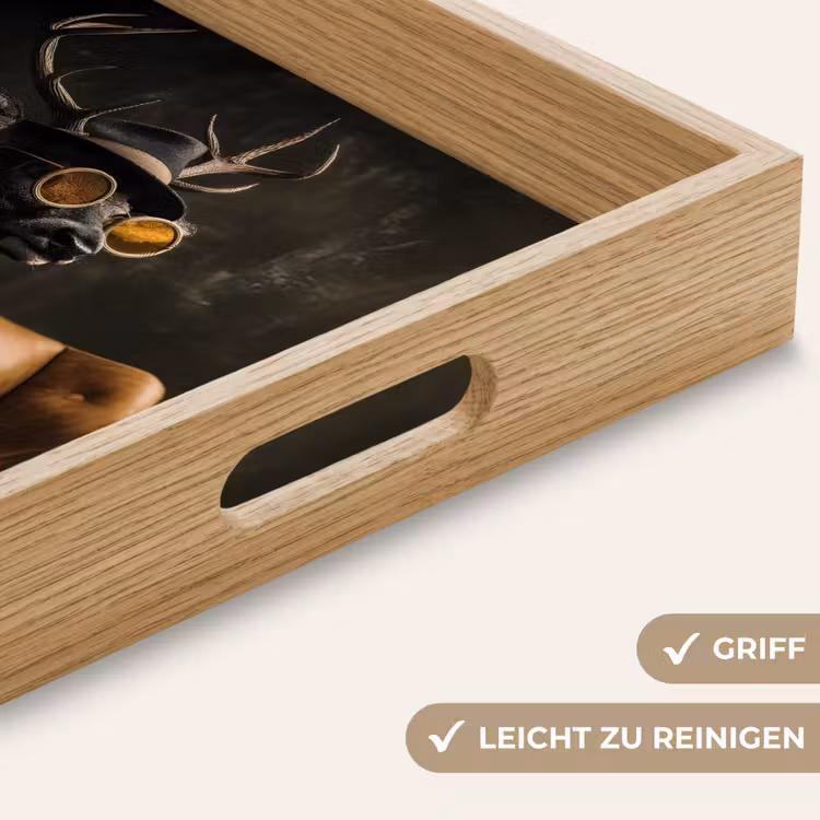 Hert - Zonnebril - Zwart - Pak Dienblad Rechthoek middel -USP_HandgreepDE