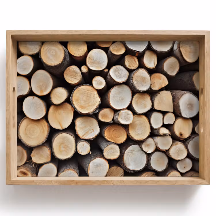 Hout - Boomstammen - Textuur Dienblad Rechthoek middel -z3d_shopping