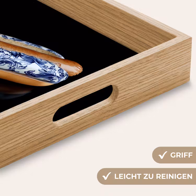 Hotdog - Porselein - Delfts blauw - Eten Dienblad Rechthoek middel -USP_HandgreepDE
