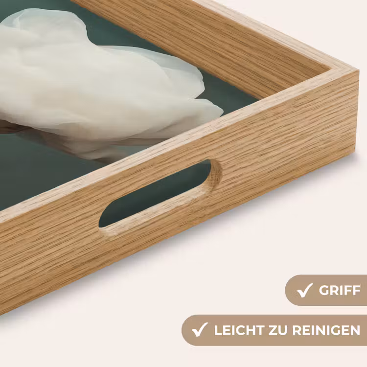 Hoed - Vrouw - Beige Dienblad Rechthoek middel -USP_HandgreepDE