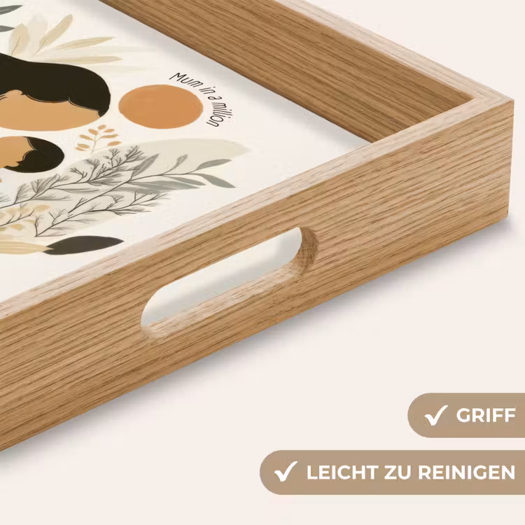 Illustratie - Quote - Moeder Dienblad Rechthoek middel -USP_HandgreepDE