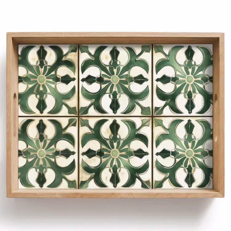Interieur - Keramiek - Decoratie - Spaans Dienblad Rechthoek middel -z3d_shopping