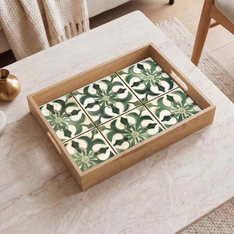 Interieur - Keramiek - Decoratie - Spaans Dienblad Rechthoek middel -sfeer1