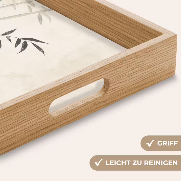 Japandi - Bamboe - Beige Dienblad Rechthoek middel -USP_HandgreepDE