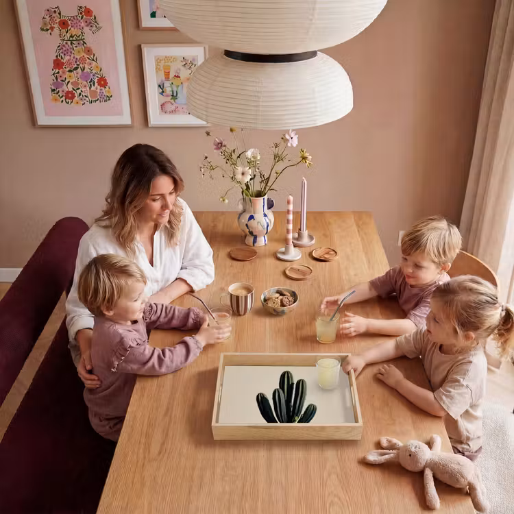 Cactus - Subtiel - Groen Dienblad Rechthoek middel -sfeer4