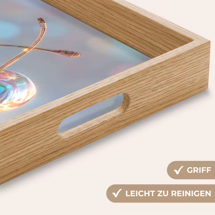 Kersen - Glanzend - Regenboogkleur Dienblad Rechthoek middel -USP_HandgreepDE