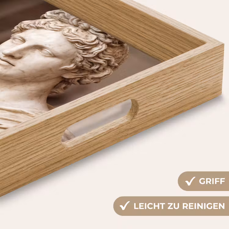 Klassiek - Marmer - Wijn Dienblad Rechthoek middel -USP_HandgreepDE