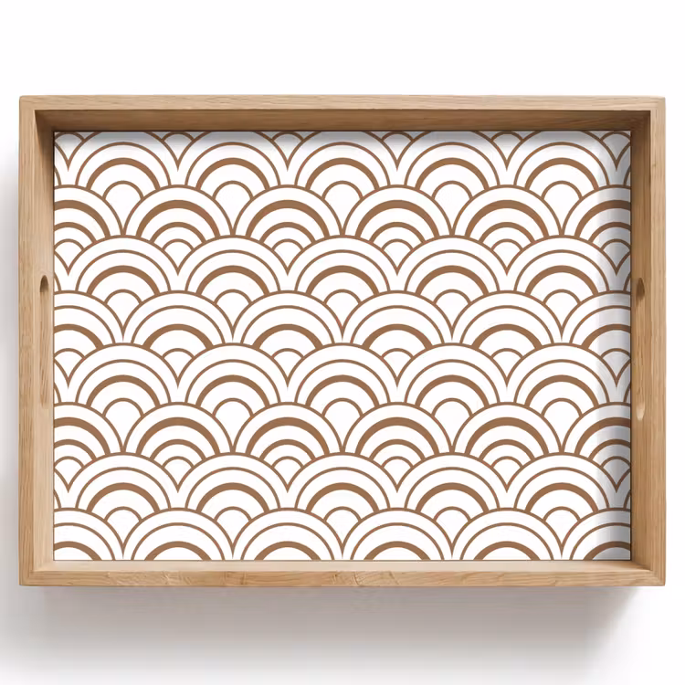 Klassiek - Motief - Terracotta Dienblad Rechthoek middel 911 -z3d_shopping