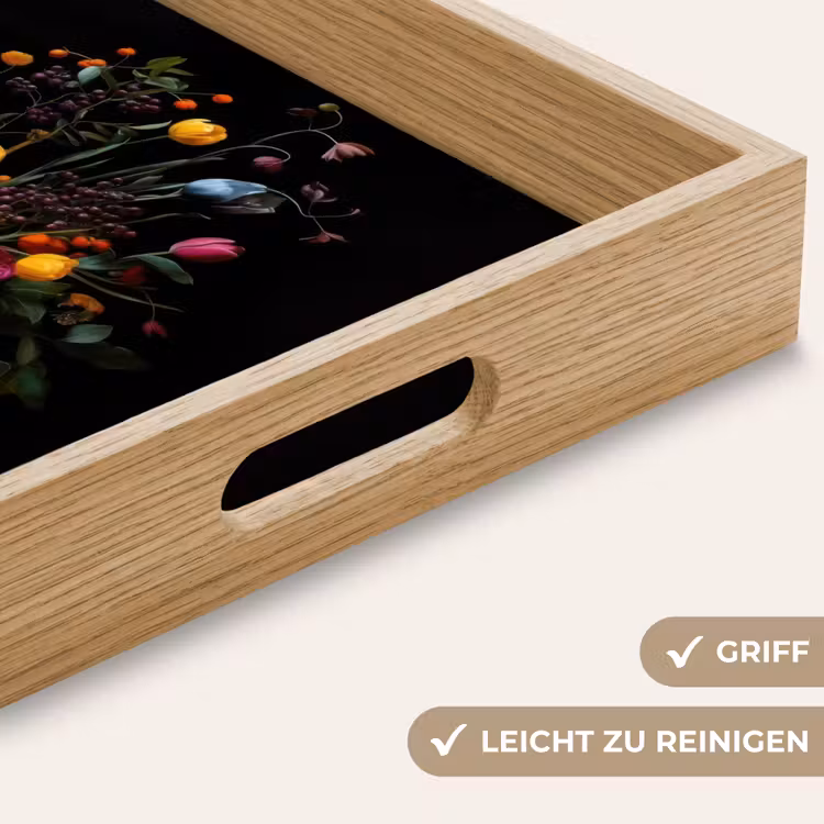 Klassiek - Vaas - Boeket - Bloemen Dienblad Rechthoek middel -USP_HandgreepDE