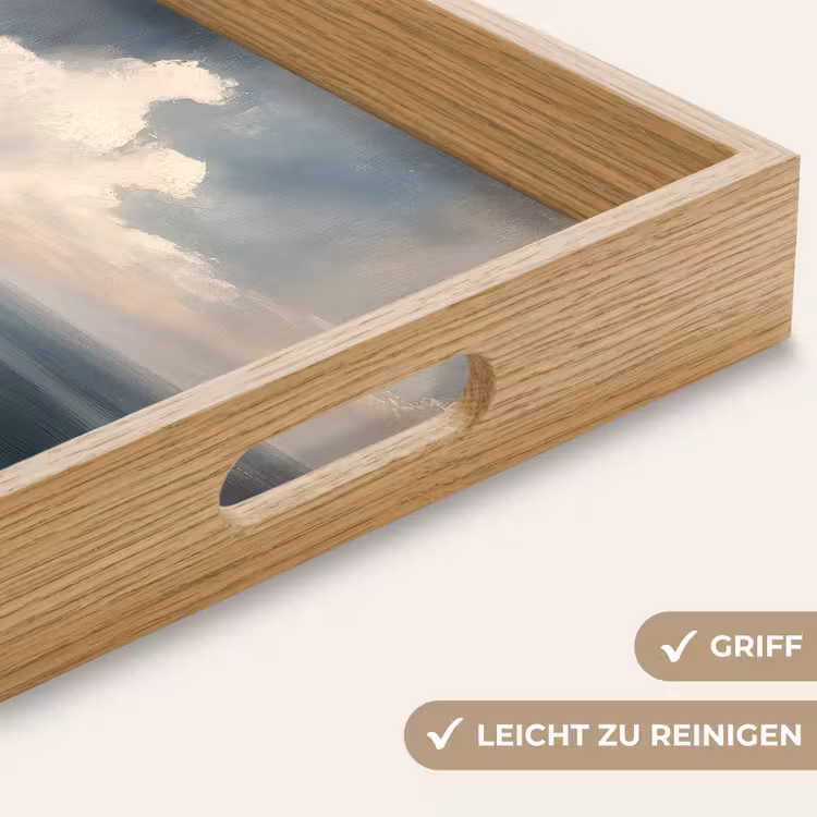 Klif - Zee - Boom Dienblad Rechthoek middel -USP_HandgreepDE