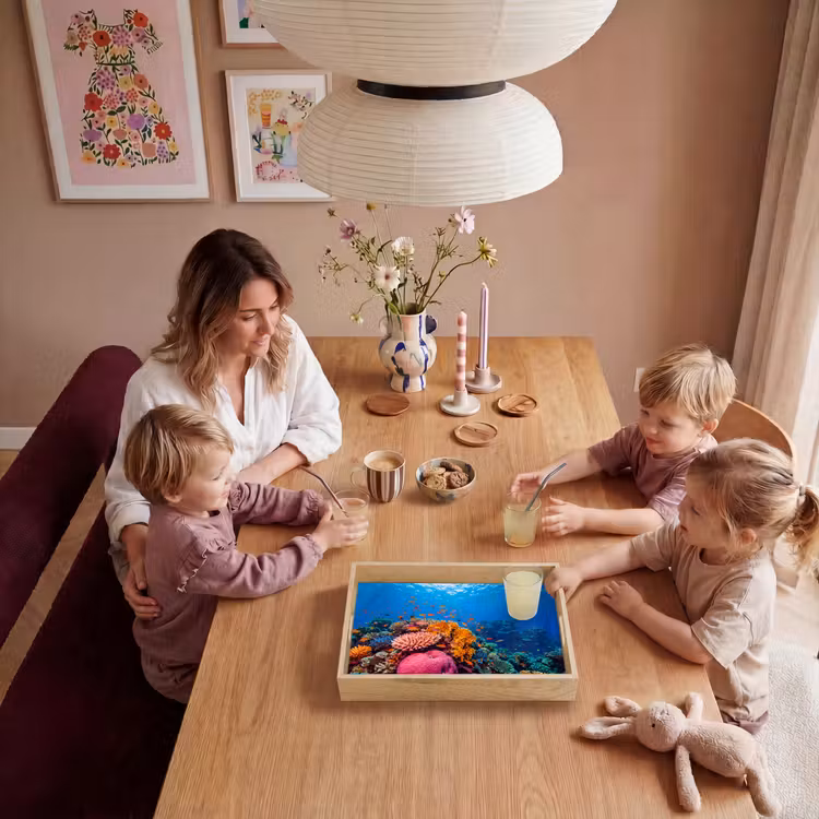 Koraal - Vissen - Oceaan - Natuur - Kleurrijk Dienblad Rechthoek middel -sfeer4