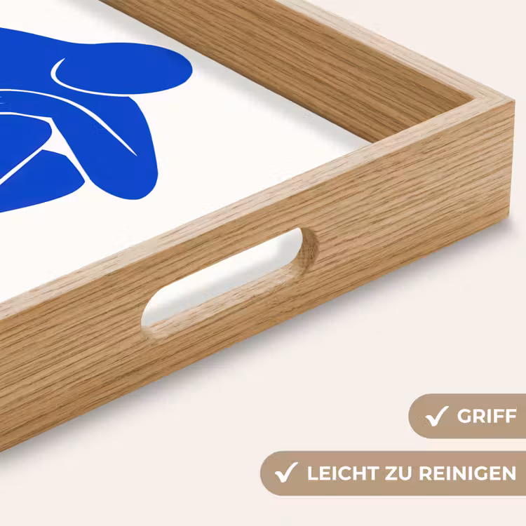 Lichaam - Abstract - Blauw Dienblad Rechthoek middel -USP_HandgreepDE