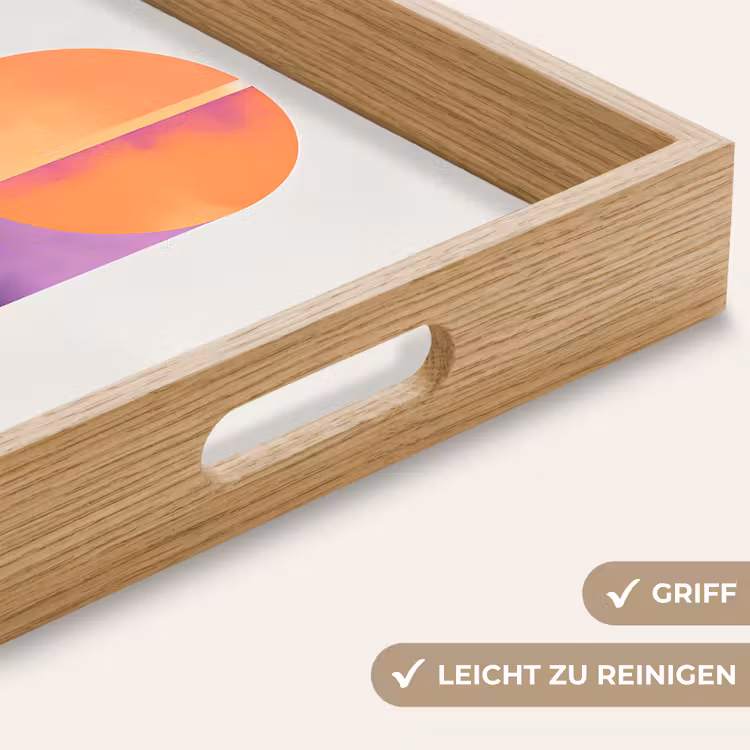 Cirkels - Abstract - Paars Dienblad Rechthoek middel -USP_HandgreepDE