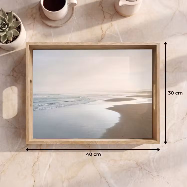 Kustlijn - Strand - Oceaan Dienblad Rechthoek middel -USP_Formaat