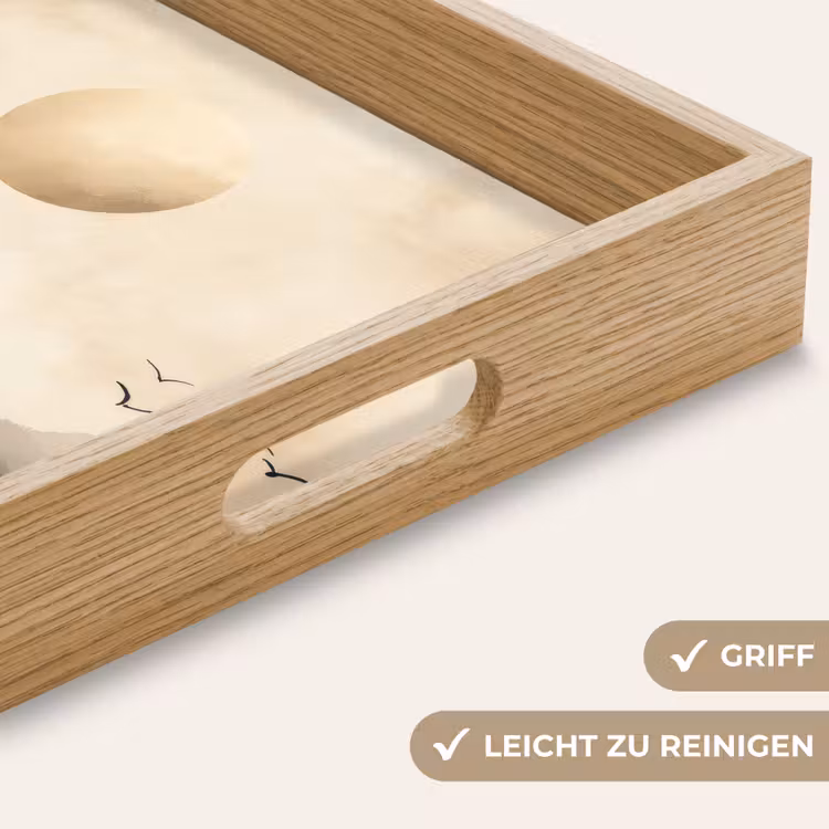 Landschap - Japandi - vogel Dienblad Rechthoek middel -USP_HandgreepDE