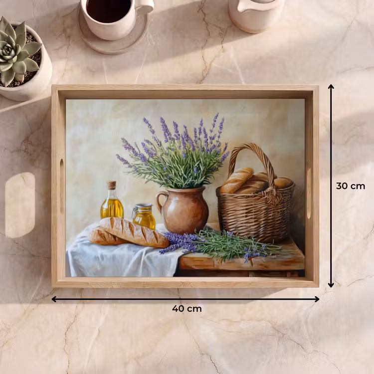 Lavendel - Brood - Stilleven Dienblad Rechthoek middel -USP_Formaat