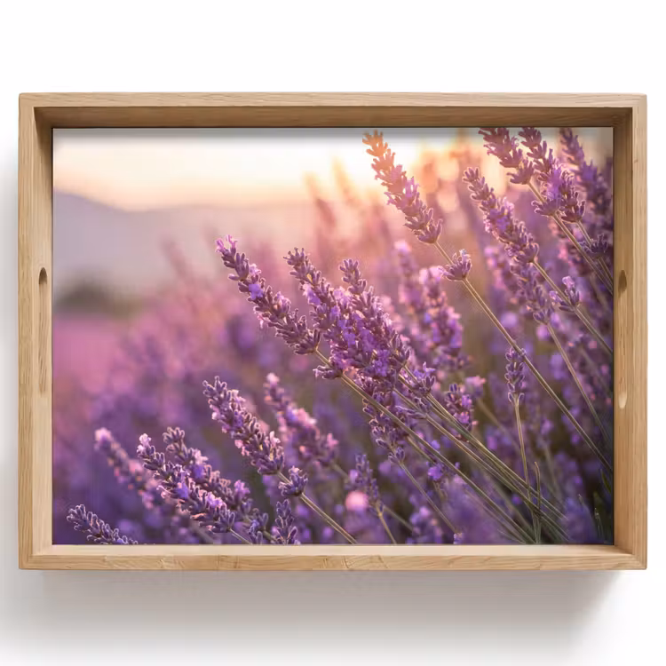 Lavendel - Paars - Zonlicht Dienblad Rechthoek middel -z3d_shopping