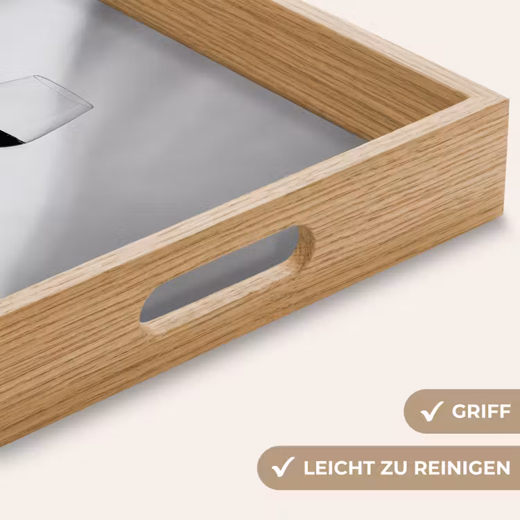 Lichtinval - Wijn - Rood - Glas Dienblad Rechthoek middel -USP_HandgreepDE