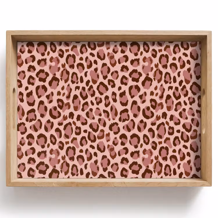 Luipaard - Patroon - Roze Dienblad Rechthoek middel 911 -z3d_shopping