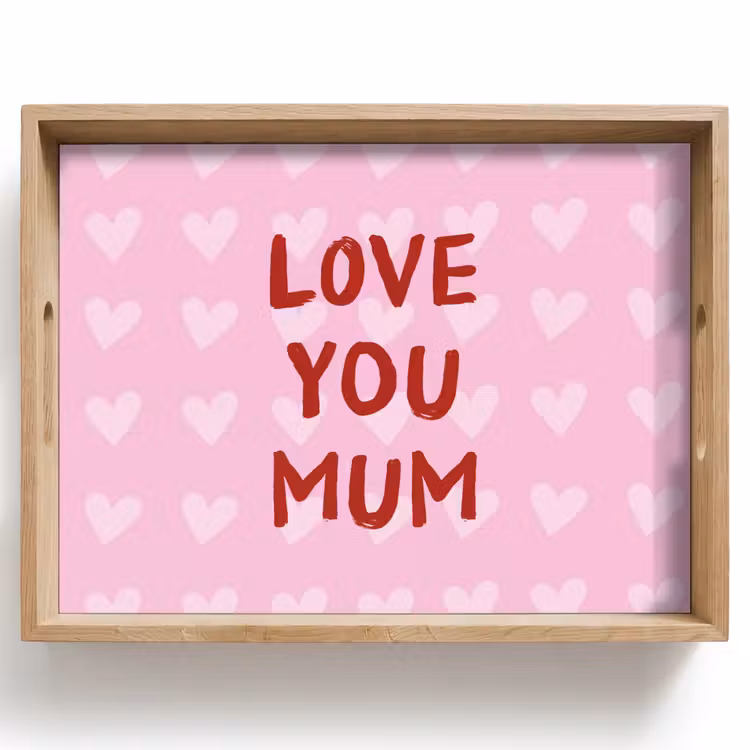 Love - Quote - Moeder - Rood Dienblad Rechthoek middel -z3d_shopping