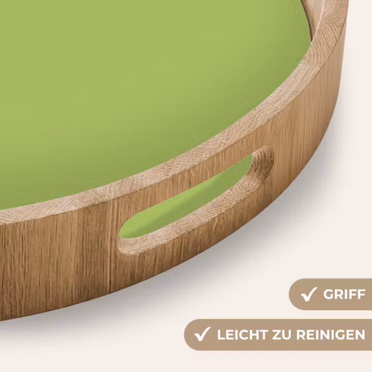Lime - Glow - Groen Dienblad Rond middel 914 -USP_HandgreepDE