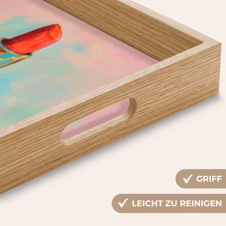 Lippenstift - Rood - Penseelstreken Dienblad Rechthoek middel -USP_HandgreepDE