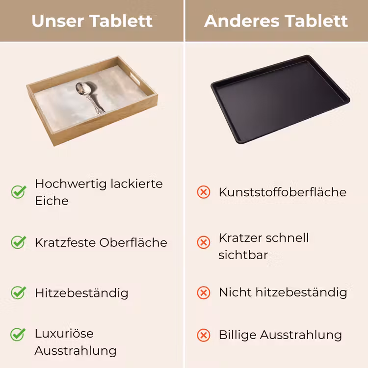 Lepel - Verf - Zilver Dienblad Rechthoek middel -USP_VergelijkingDE