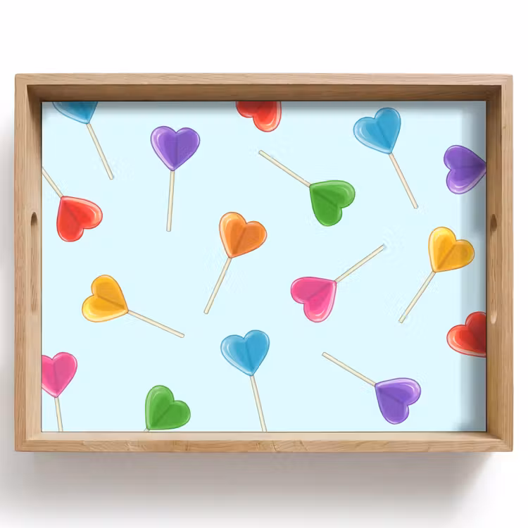 Lolly - Regenboog - Snoep Dienblad Rechthoek middel -z3d_shopping
