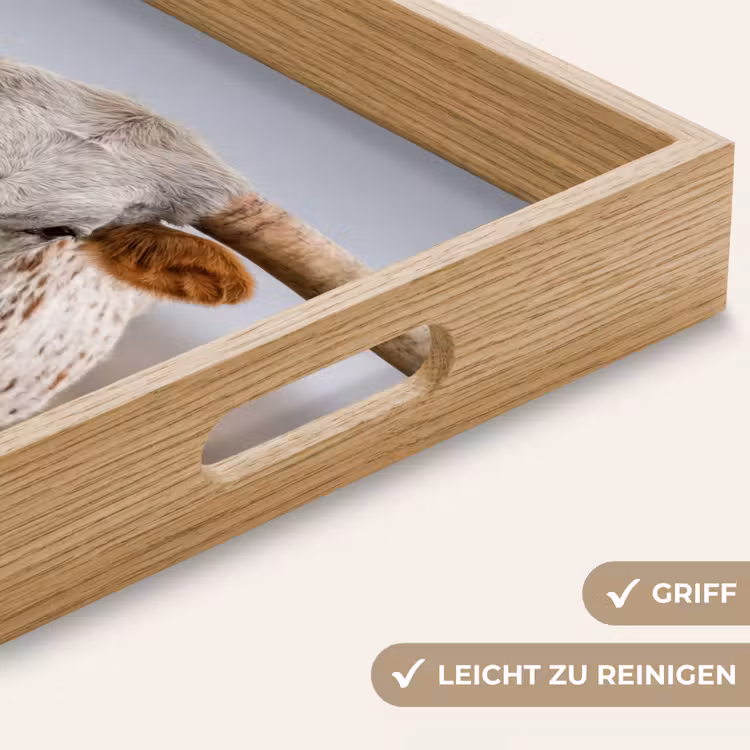 Longhorn - Grasveld - Dier Dienblad Rechthoek middel -USP_HandgreepDE