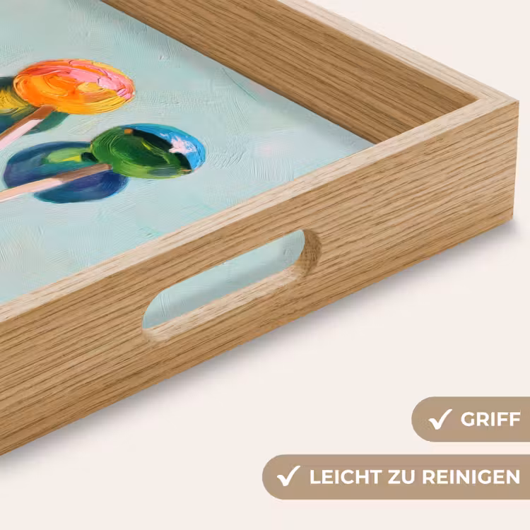Lollys - Schaduw - Drie - Blauw Dienblad Rechthoek middel -USP_HandgreepDE