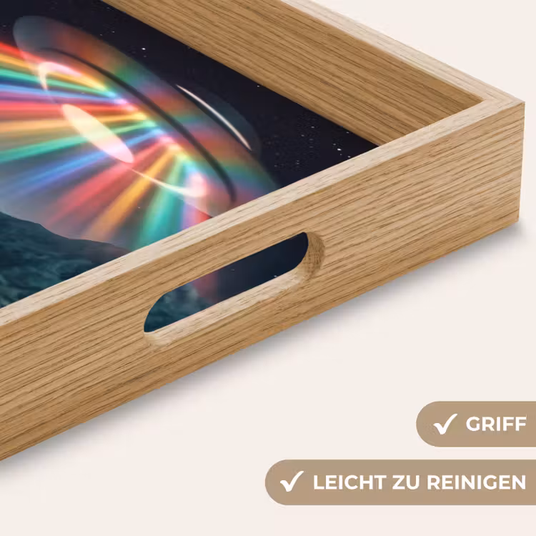 Tablett - Mann – Kontrollraum – Strand - Man - Controlekamer - Strand Dienblad Rechthoek middel