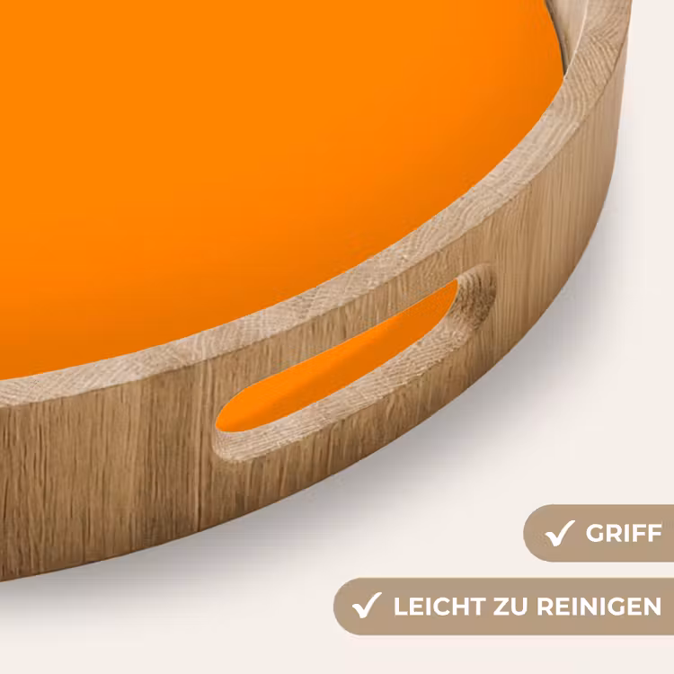 Marigold - Glow - Oranje Dienblad Rond middel 914 -USP_HandgreepDE