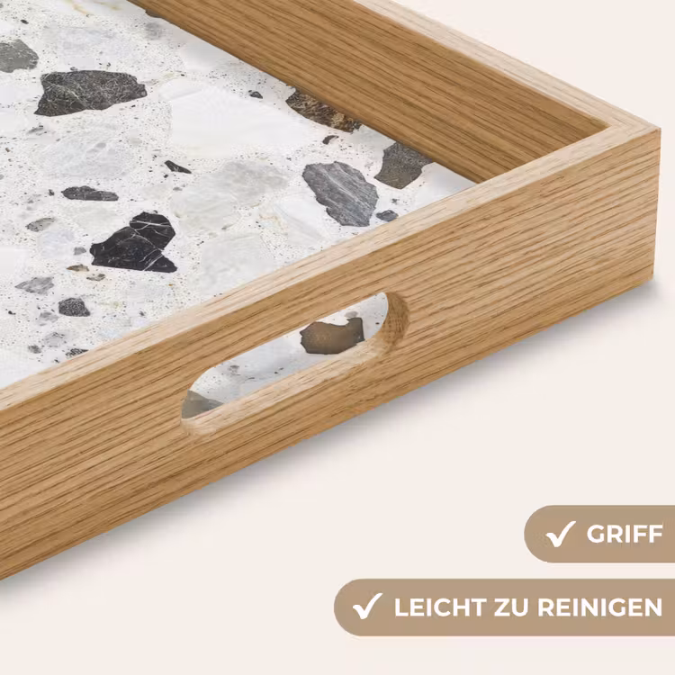 Marmer - Terrazzo - Decoratie - Interieur Dienblad Rechthoek middel -USP_HandgreepDE
