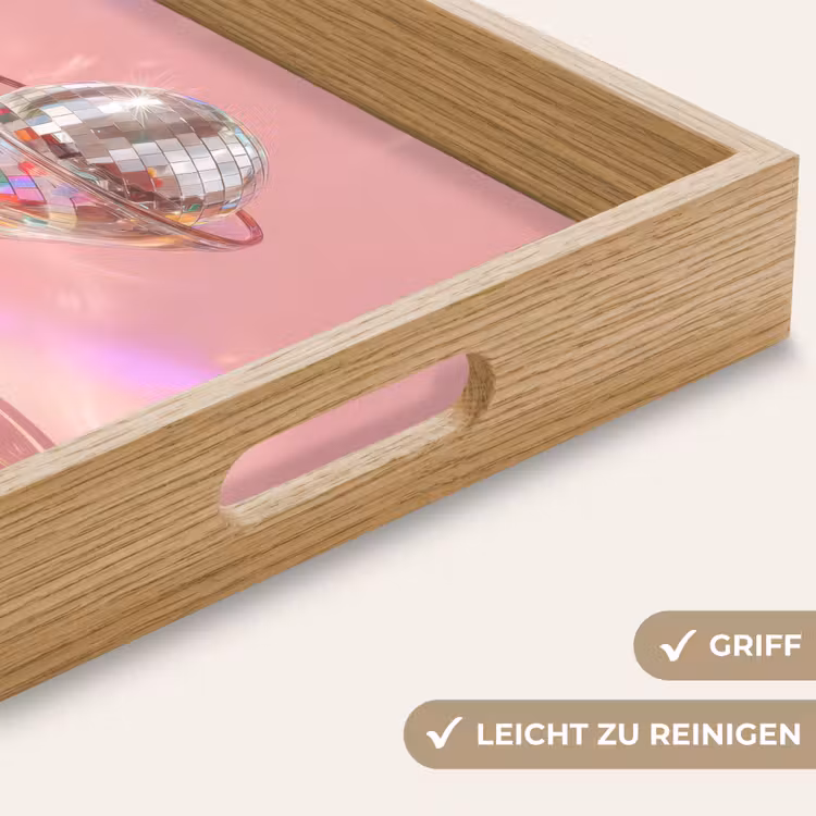 Martiniglas - Discobal - Fonkelende lichtvlekken Dienblad Rechthoek middel -USP_HandgreepDE
