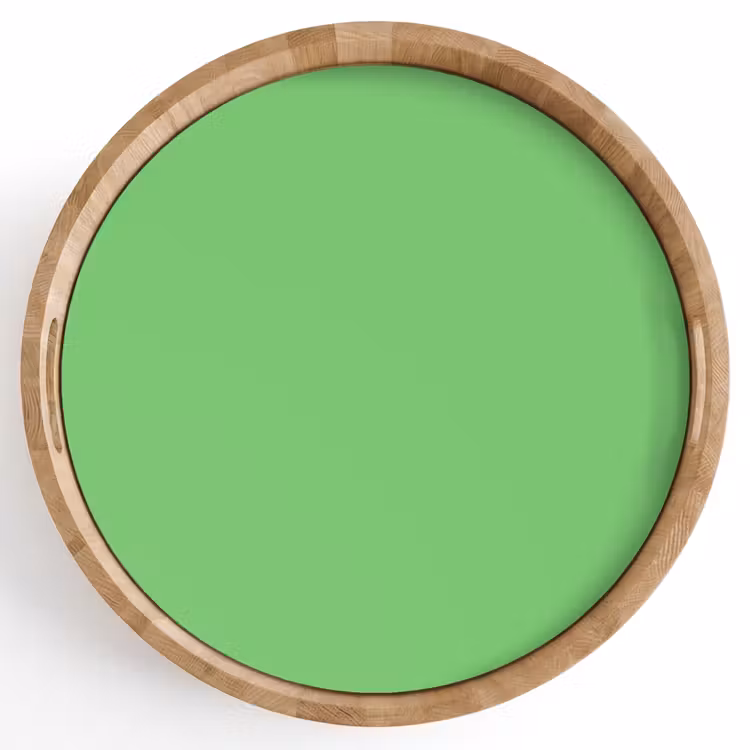 Meadow - Green - Groen Dienblad Rond middel 914 -z3d_shopping