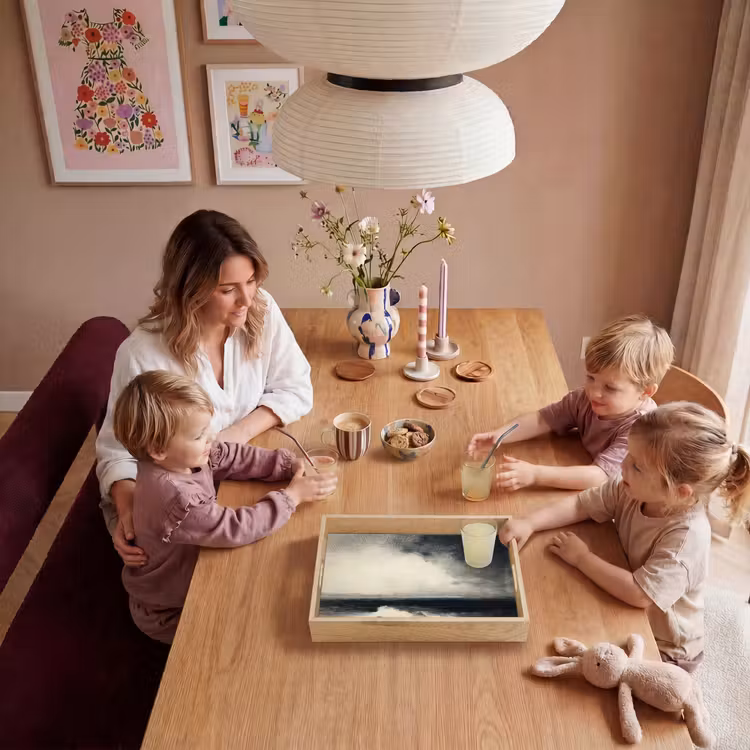 Zee - Rotsen - Storm Dienblad Rechthoek middel -sfeer4