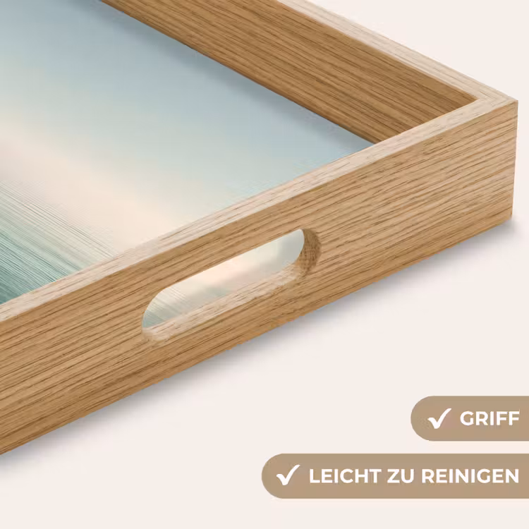 Zee - Horizon - Blauw - Mist Dienblad Rechthoek middel -USP_HandgreepDE