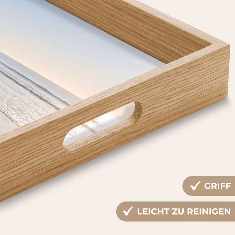 Zee - Zon - Zand Dienblad Rechthoek middel -USP_HandgreepDE