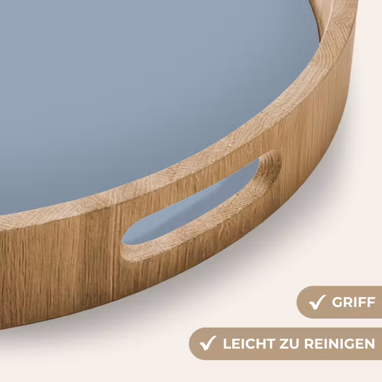 Mellow - Breeze - Blauw Dienblad Rond middel 914 -USP_HandgreepDE