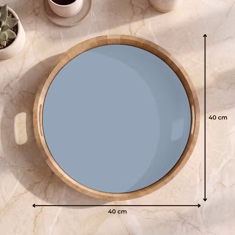 Mellow - Breeze - Blauw Dienblad Rond middel 914 -USP_Formaat