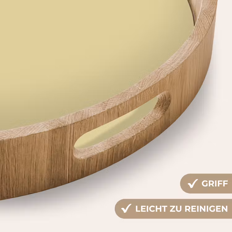 Mellow - Touch - Geel Dienblad Rond middel 914 -USP_HandgreepDE