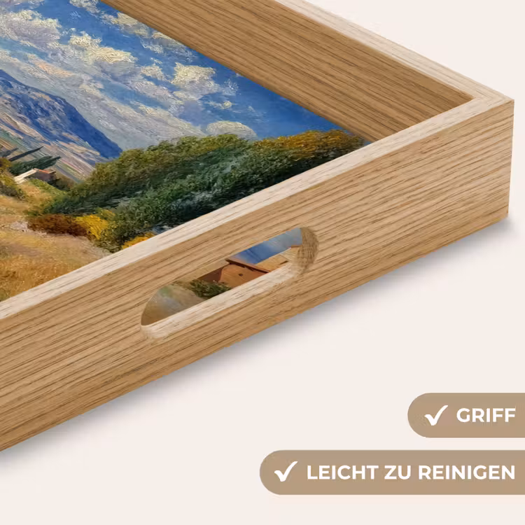 Mensen - Wandelen - Zandpad - Velden Dienblad Rechthoek middel -USP_HandgreepDE